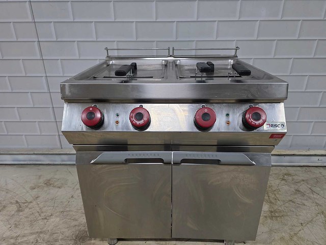 Jesco - rvs dubbelpans friteuse - afbeelding 8 van  9