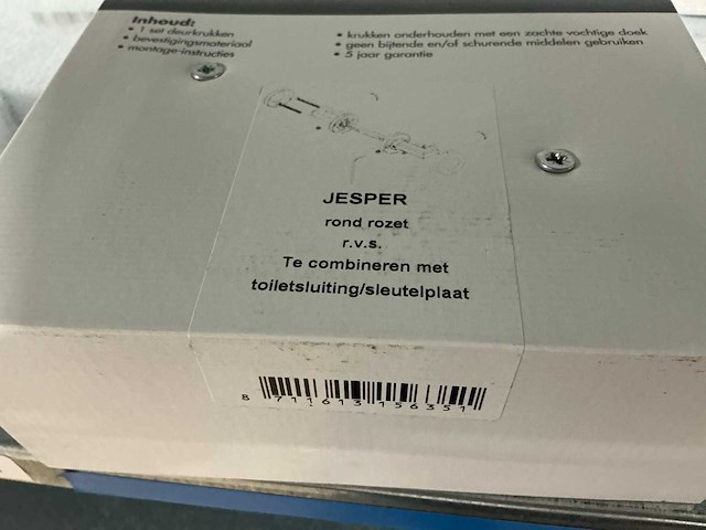 Jesper rond rozet deurbeslag (40x) - afbeelding 3 van  3