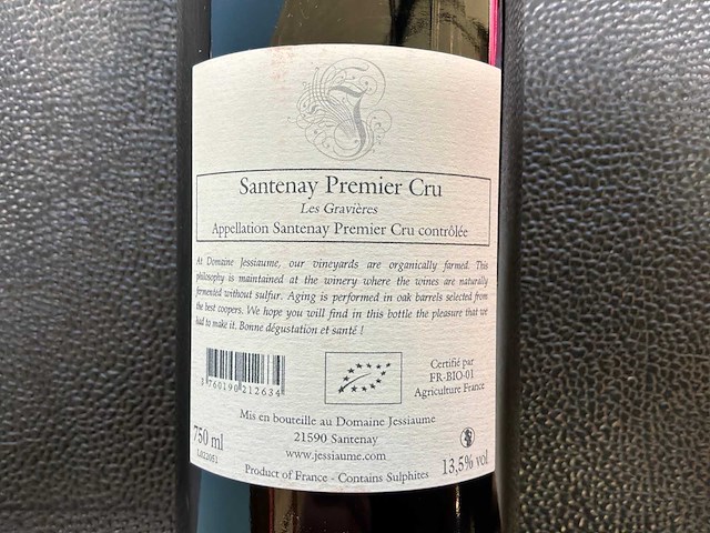 Jessiaume père & fils bourgogne santenay premier cru rode wijn 2022 - afbeelding 3 van  3