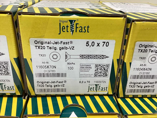 Jetfast schroeven diverse maten 2800 stuks - afbeelding 6 van  7