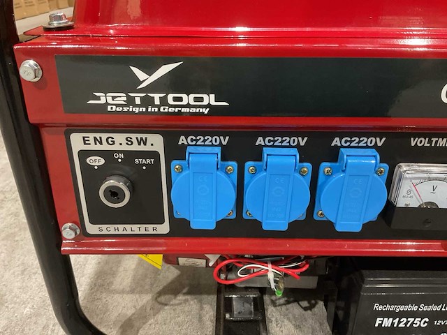 Jettool 8500w met accu 191532 stroomgenerator - afbeelding 6 van  13