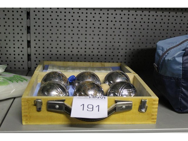 Jeu de boule set in koffer. margeproduct - afbeelding 2 van  2