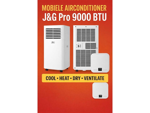 J&g mobiele airco pro 9000 btu (12x) - afbeelding 7 van  7