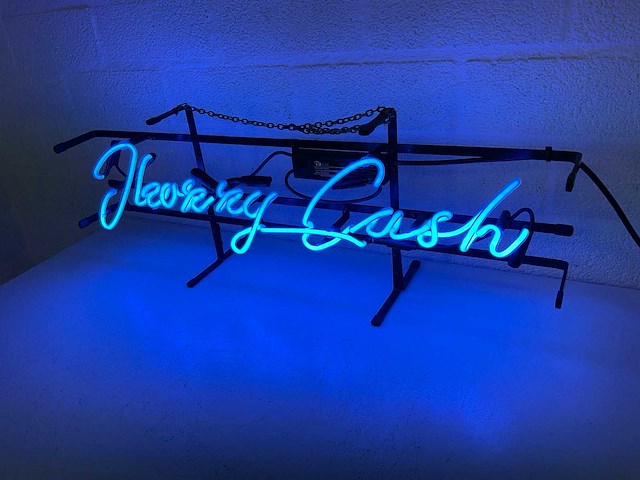 Jhonny cash glas neon - afbeelding 1 van  2