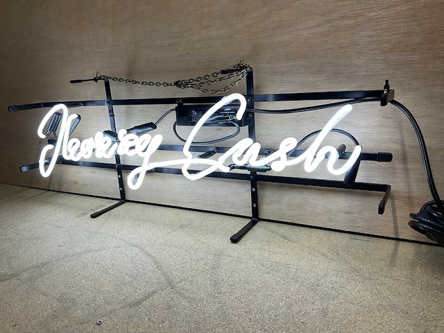 Jhonny cash glas neon - afbeelding 1 van  2
