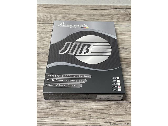 Jib boaacoustic hifi signaalkabel type toslink bb-101-3.0m - afbeelding 1 van  3