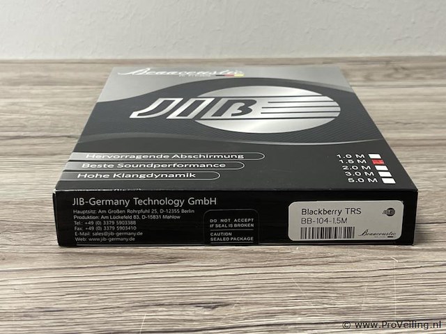 Jib boaacoustic hifi signaalkabel type trs bb-104-1.5m - afbeelding 3 van  3