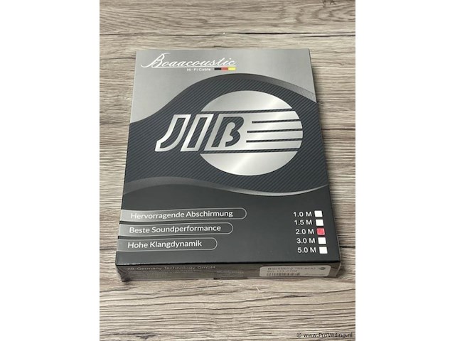 Jib boaacoustic hifi signaalkabel type trs rca2 bb-103-2.0m - afbeelding 1 van  3