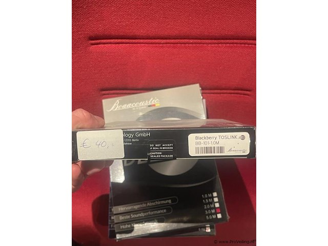 Jib boaacoustic type blackberry toslink - 1mtr - afbeelding 2 van  2