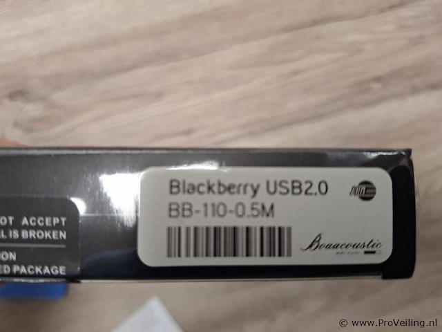 Jib boaacoustic usb-kabel 2.0 type bb-110-0.5m - afbeelding 2 van  3