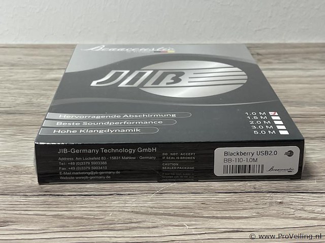 Jib boaacoustic usb-kabel type blackberry usb 2.0 bb-110-1.0m - afbeelding 3 van  3