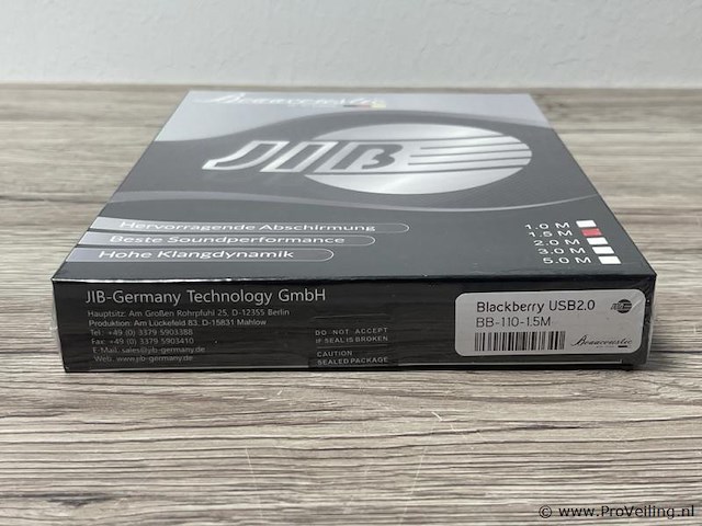 Jib boaacoustic usb-kabel type blackberry usb 2.0 bb-110-1.5m - afbeelding 3 van  3