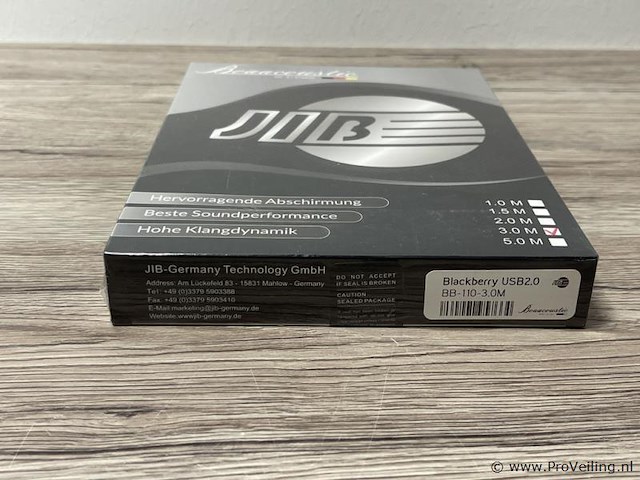 Jib boaacoustic usb-kabel type blackberry usb 2.0 bb-110-3.0m - afbeelding 3 van  3