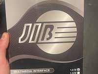 Jib hdmi-kabel high definition 4k ultra hd 3d - 1mtr - afbeelding 1 van  2