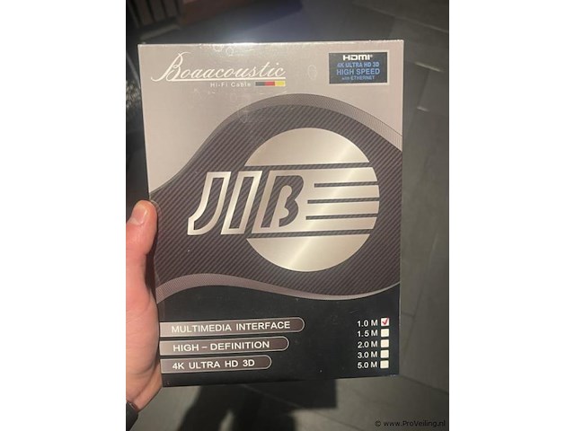 Jib hdmi-kabel high definition 4k ultra hd 3d - 1mtr - afbeelding 1 van  2