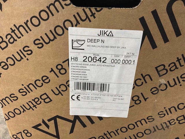 Jika wandcloset verlengd 70cm wit diepspoel - afbeelding 6 van  7