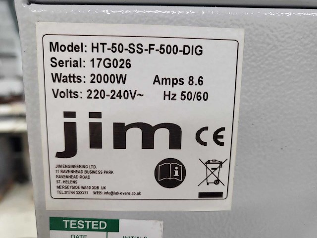 Jim - ht-50-ss-f-500-dig - laboratory ovens - afbeelding 4 van  7