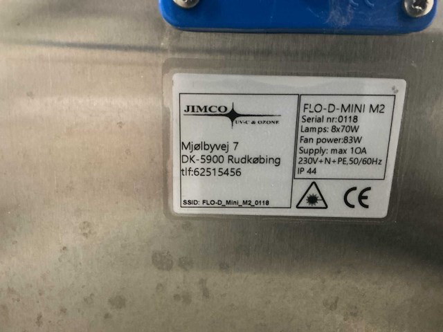 Jimco flo-d mini mark 2 desinfectiemachine - afbeelding 2 van  11