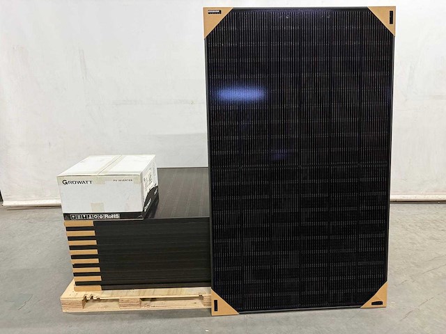 Jinko - set van 16 zonnepanelen - growatt 5 kw omvormer - afbeelding 1 van  4