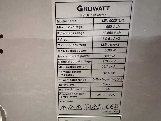 Jinko - set van 16 zonnepanelen - growatt 5 kw omvormer - afbeelding 6 van  6