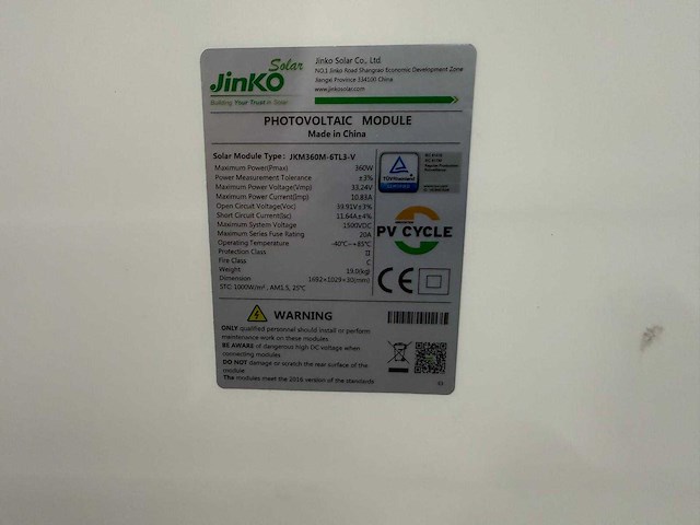 Jinko - set van 30 zonnepanelen - goodwe 10kw omvormer - afbeelding 3 van  7