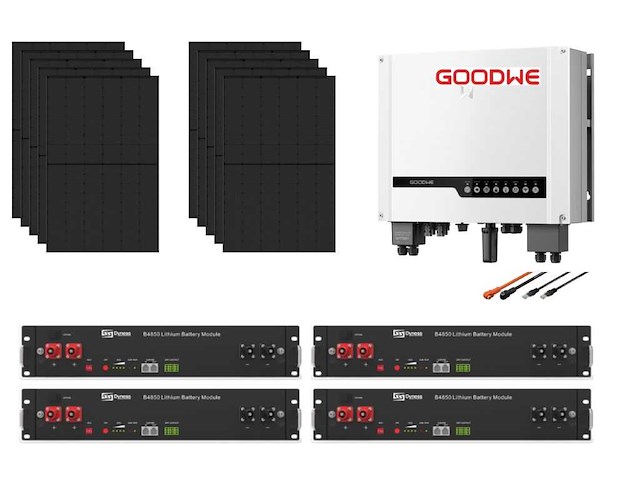 Jinko - set van 8 zonnepanelen (440 wp) - hybride omvormer - 9,6 kwh batterij - afbeelding 1 van  16