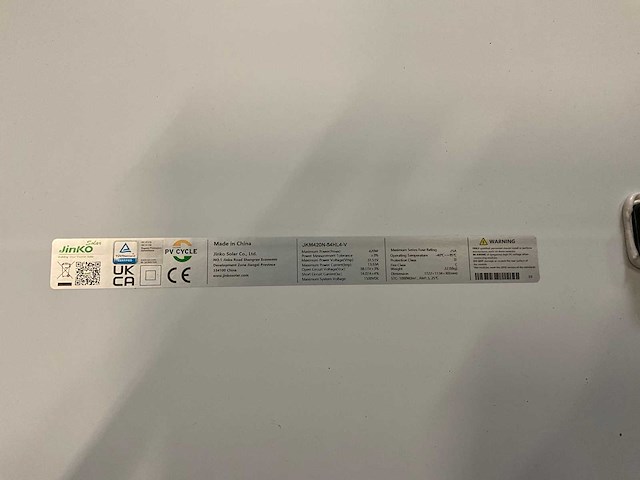 Jinko jkm420n-54hl4-v zonnepaneel (12x) - afbeelding 3 van  3