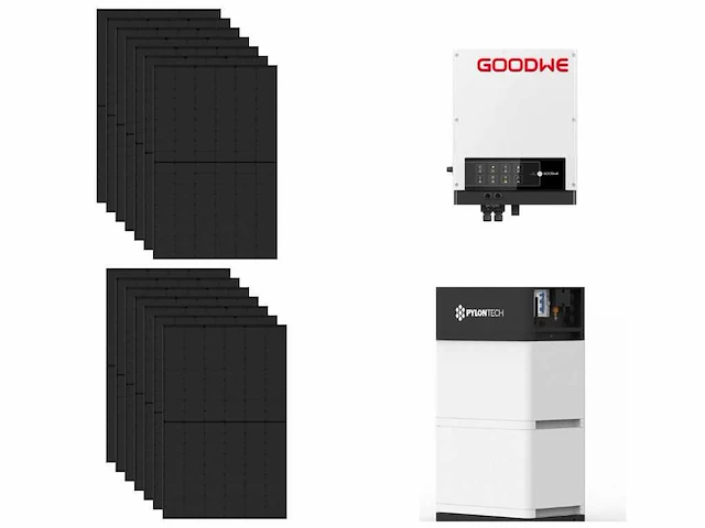 Jinko solar - set van 14 zonnepanelen (430 wp) met hybride omvormer en 7,1 kwh batterij. - afbeelding 1 van  24