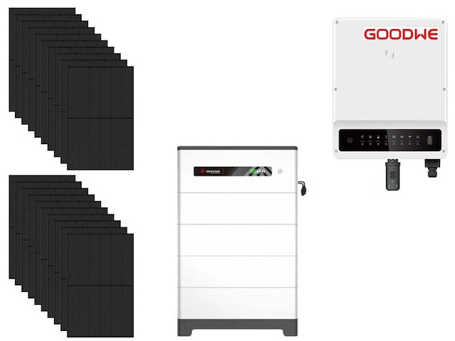 Jinko solar - set van 20 zonnepanelen (440 wp) - hybride omvormer en 13,1 kwh batterij - afbeelding 1 van  13
