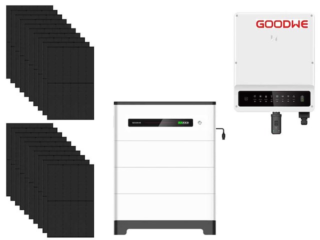 Jinko solar - set van 20 zonnepanelen (440 wp) met hybride omvormer en 13,1 kwh batterij - afbeelding 1 van  13