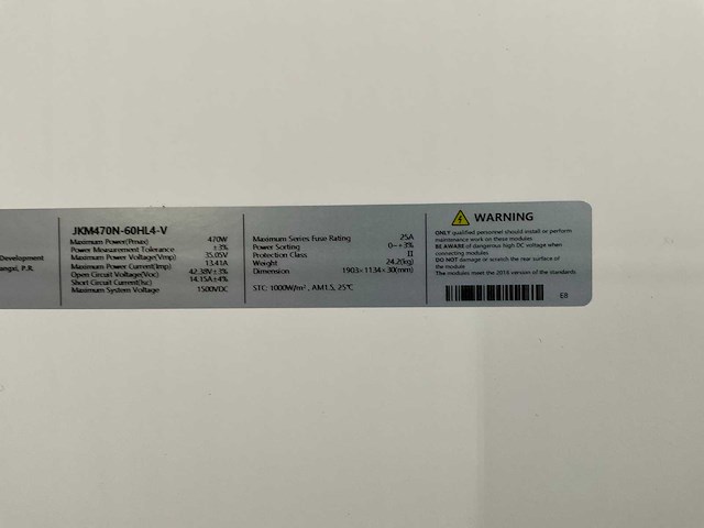 Jinko zonnepaneel (22x) - afbeelding 2 van  2