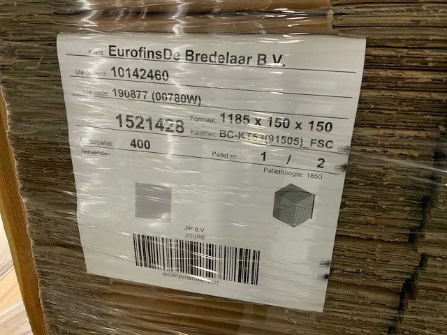 Jip bv kartonnen doos (50x) - afbeelding 4 van  4