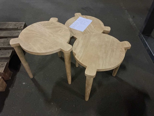 Jiska bijzettafel set 3-delig - afbeelding 1 van  4