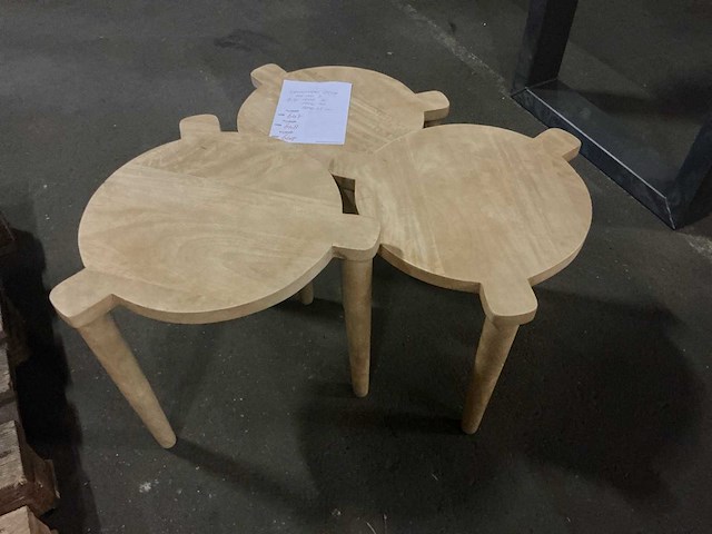 Jiska bijzettafel set 3-delig - afbeelding 2 van  4