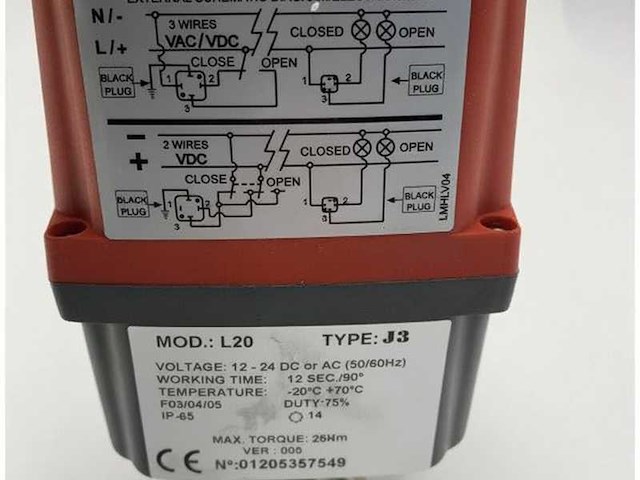 J+j l20 j3 electric controlled ball valve 1 inch stainless steel - afbeelding 4 van  6