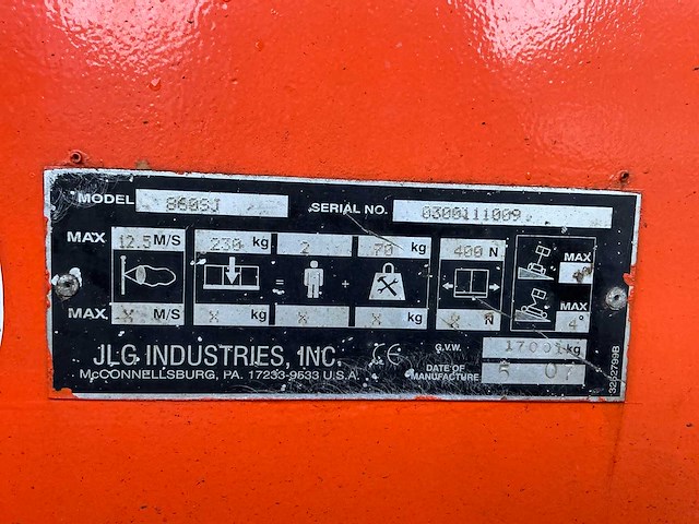 Jlg - 2007 - 860sj - hoogwerker - afbeelding 38 van  44