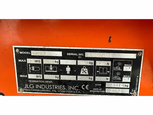 Jlg - 2015 - 4069 le - hoogwerker - afbeelding 24 van  30