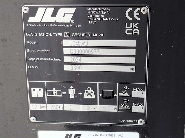 Jlg - 2024 - 450aj - hoogwerker - afbeelding 5 van  18