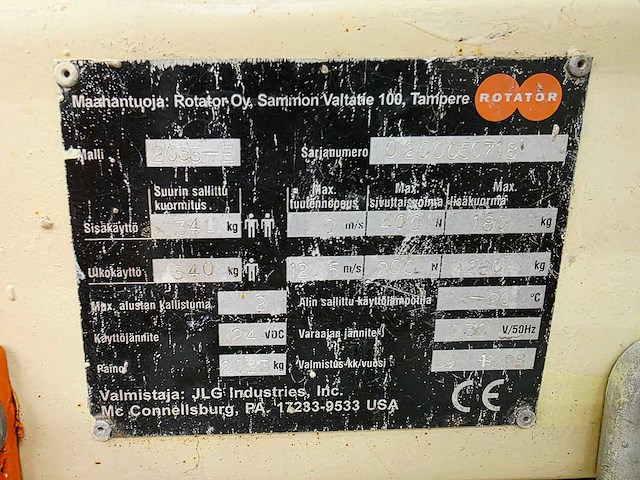 Jlg - 2033 - 8m werkhoogte - hoogwerker - afbeelding 8 van  19