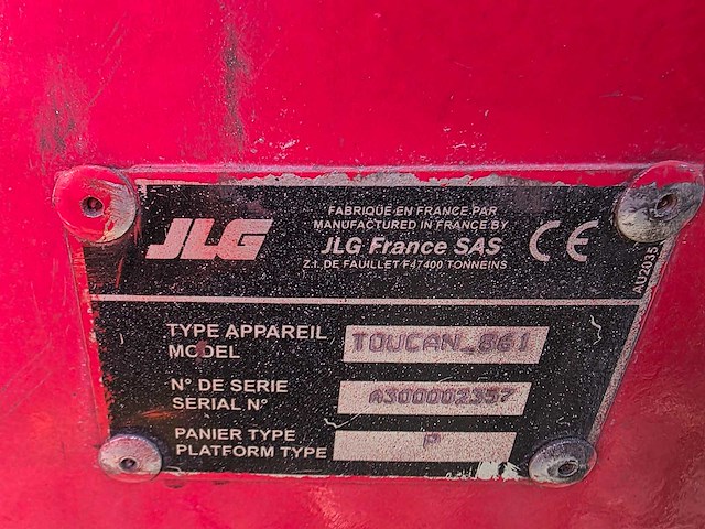 Jlg - toucan 861 - 9m werkhoogte - hoogwerker - afbeelding 24 van  30