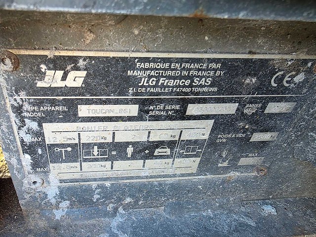 Jlg - toucan 861 - 9m werkhoogte - hoogwerker - afbeelding 14 van  28