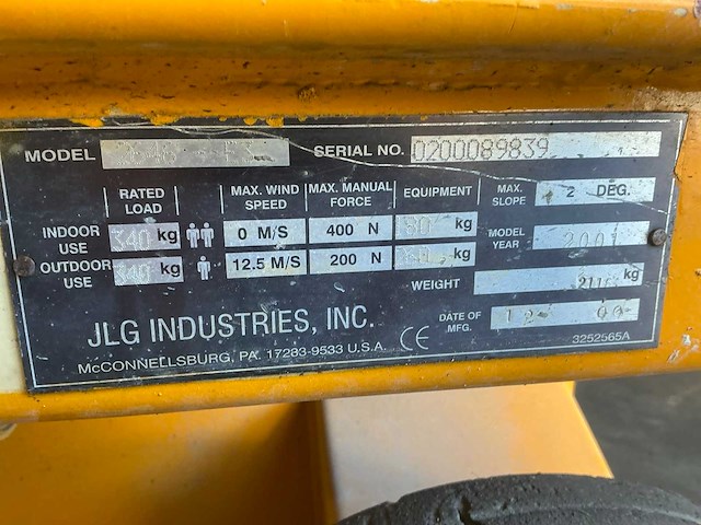 Jlg 2646e3 hoogwerker - afbeelding 8 van  16