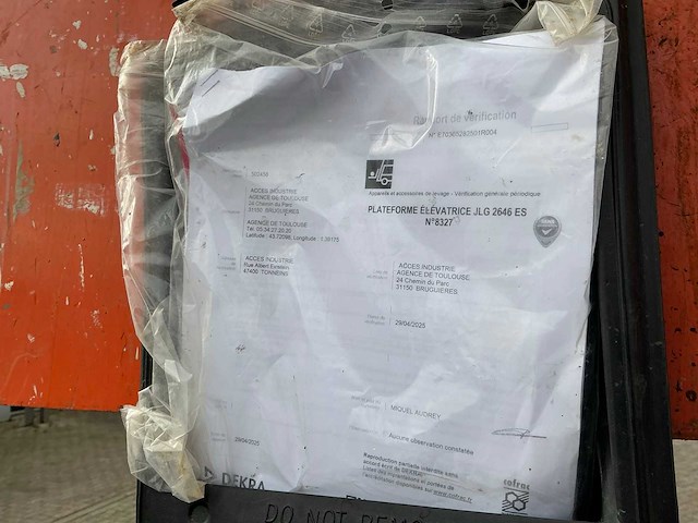 Jlg 2646es hoogwerker - afbeelding 6 van  15