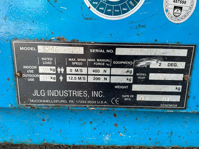 Jlg 3246-e2 hoogwerker - afbeelding 3 van  4