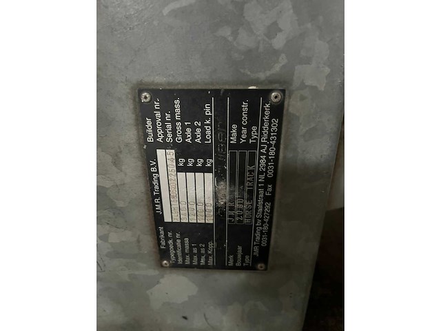 J.m.r. - paardentrailer - oplegger - 2001 - afbeelding 14 van  23