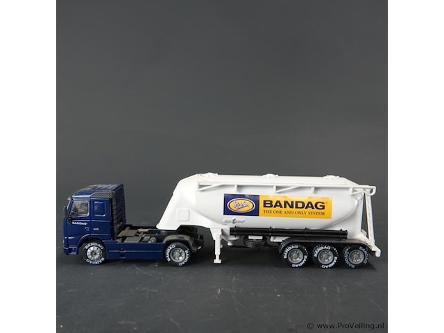 Joal volvo fh12-420 silowagen is uitgevoerd in de kleuren van bandag. - afbeelding 2 van  7