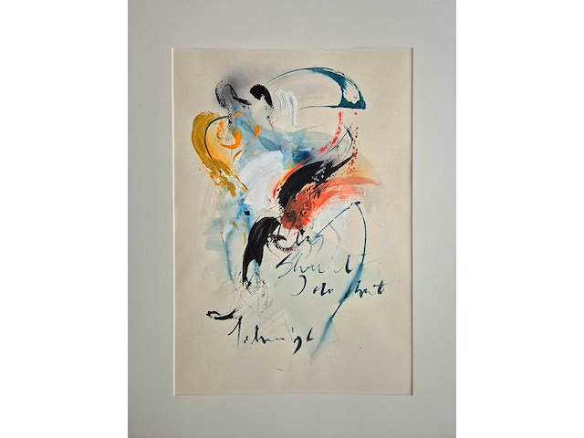 Jochem - acryl op papier - 90 x 70 cm. - afbeelding 1 van  2