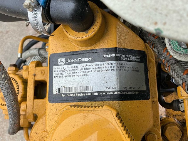 John deere - 2017 - dieselmotor met zwart techniek generator - afbeelding 10 van  19