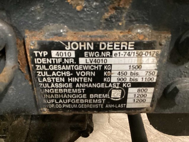 John deere 4010 minitractor - afbeelding 6 van  16