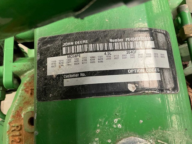 John deere 4045tf151a dieselmotor - afbeelding 7 van  7